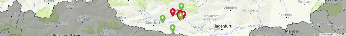 Map view for Pharmacies emergency services nearby Lendorf (Spittal an der Drau, Kärnten)